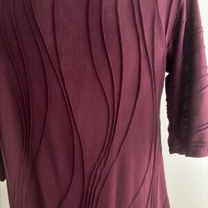 Windhorse burgundy textured tunic
